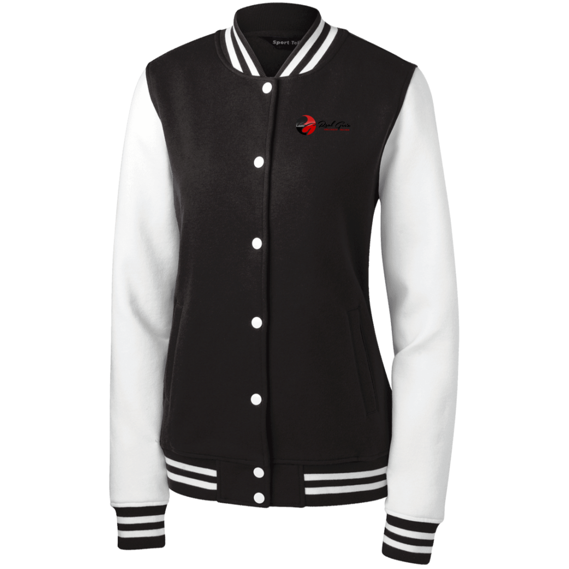 Real Geez Women's Fleece Letterman Jacket