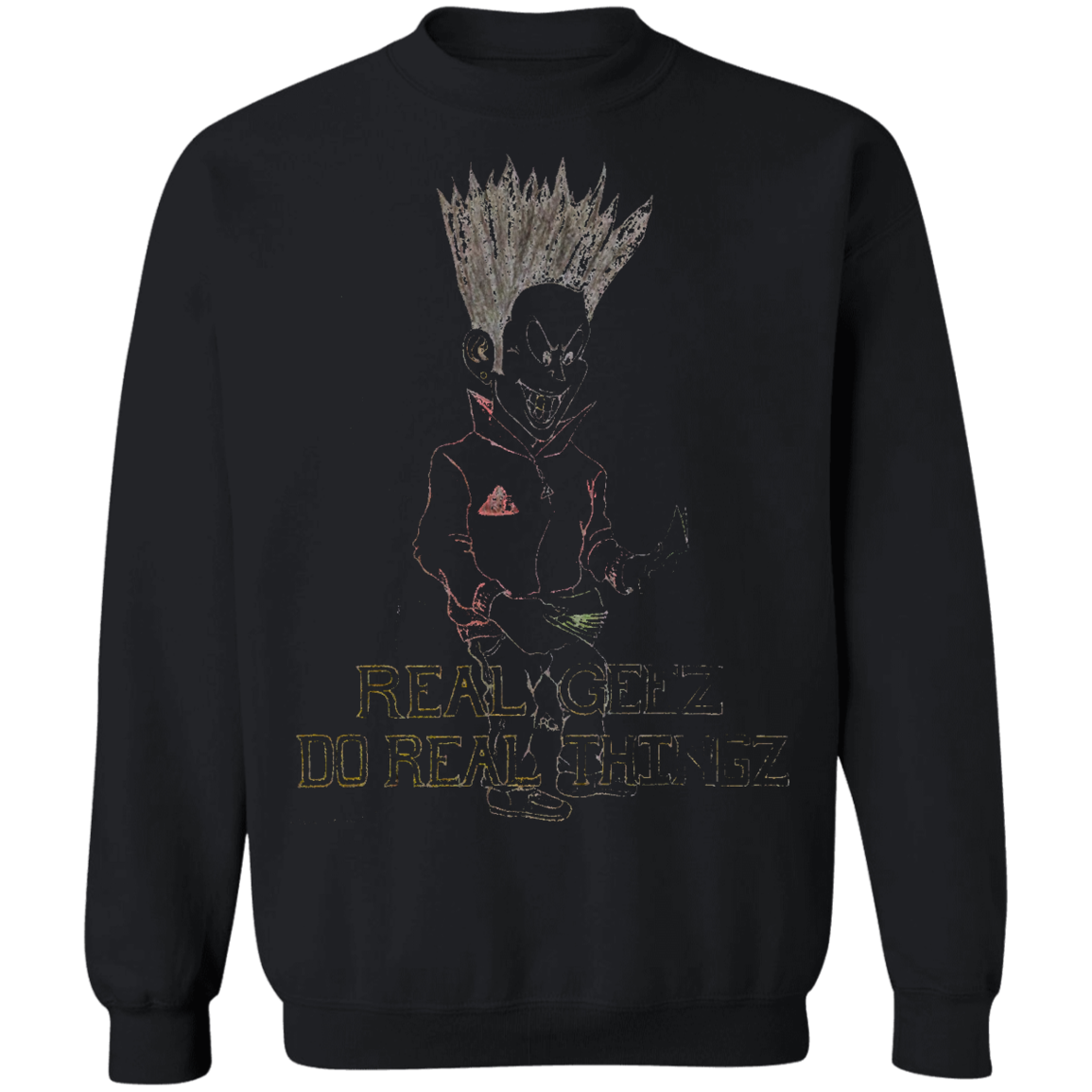 Real Geez cartoon Pullover Sweatshirt 8 oz.