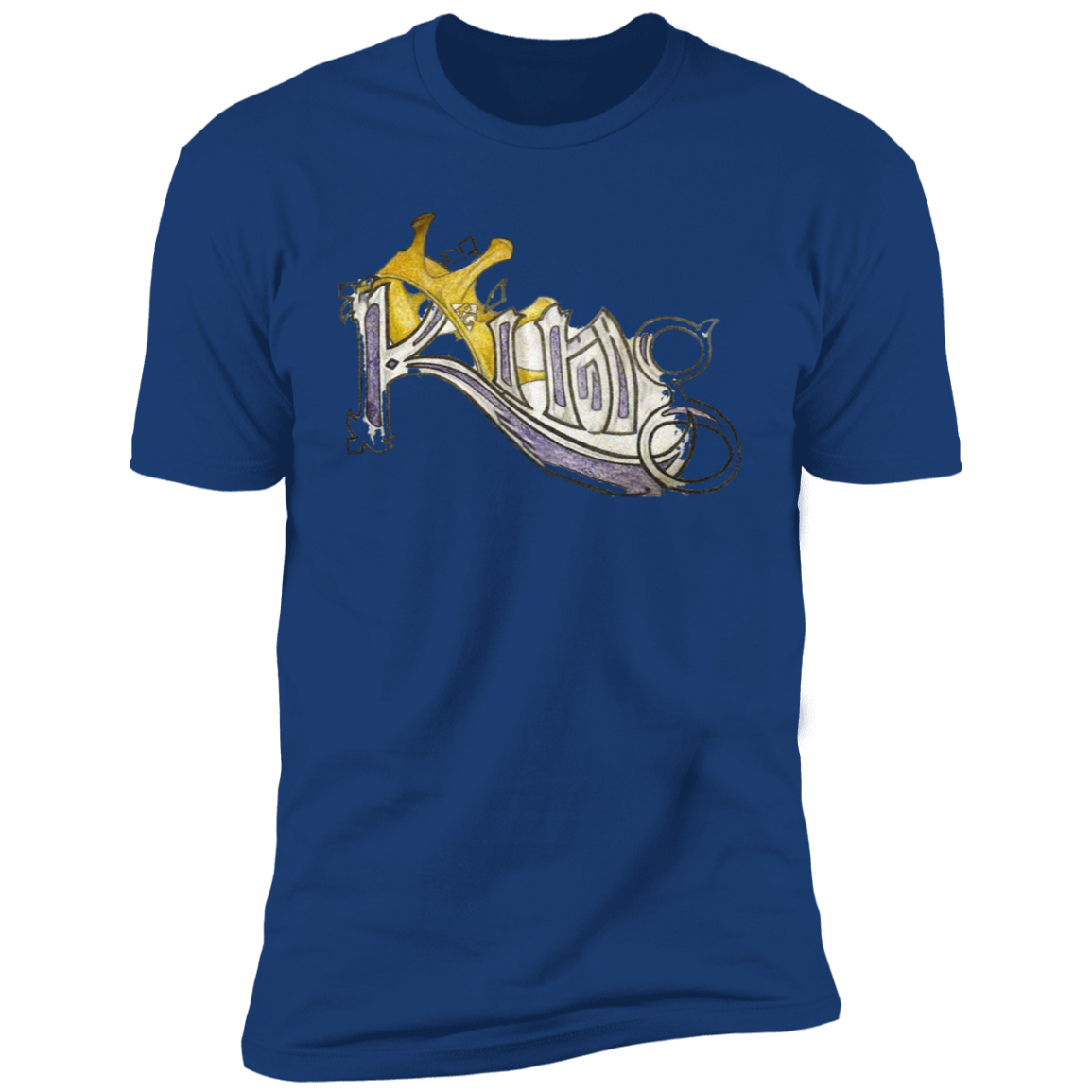 King Premium Short Sleeve T-Shirt by Amagiri Young