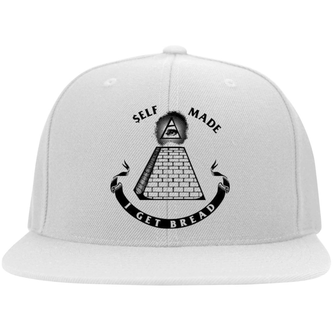 I Get Bread Flat Bill Twill Flexfit Cap