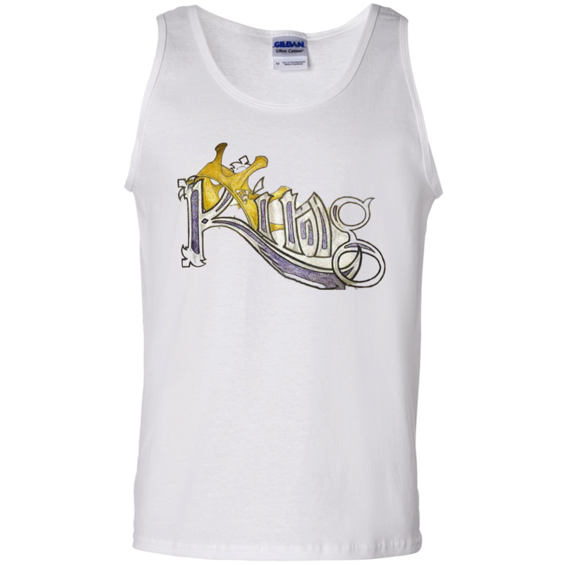 King 100% Cotton Tank Top by Amagiri Young