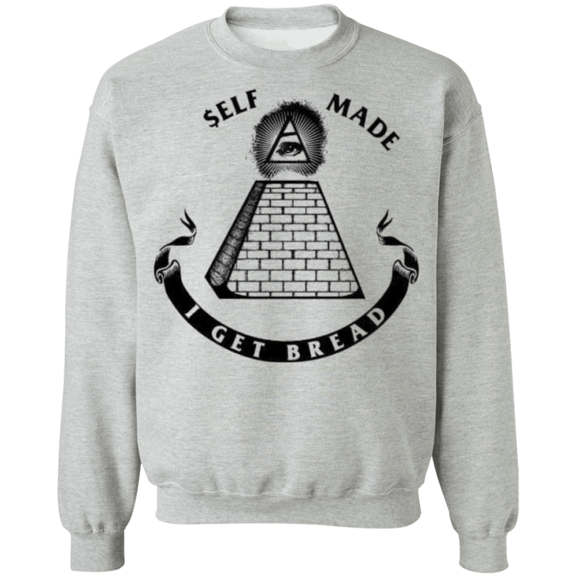 I Get Bread Crewneck Pullover Sweatshirt 8 oz.