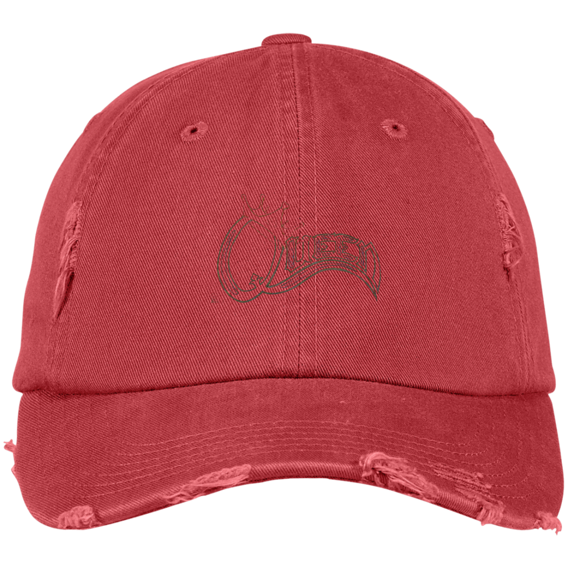 Queen Distressed Dad Cap