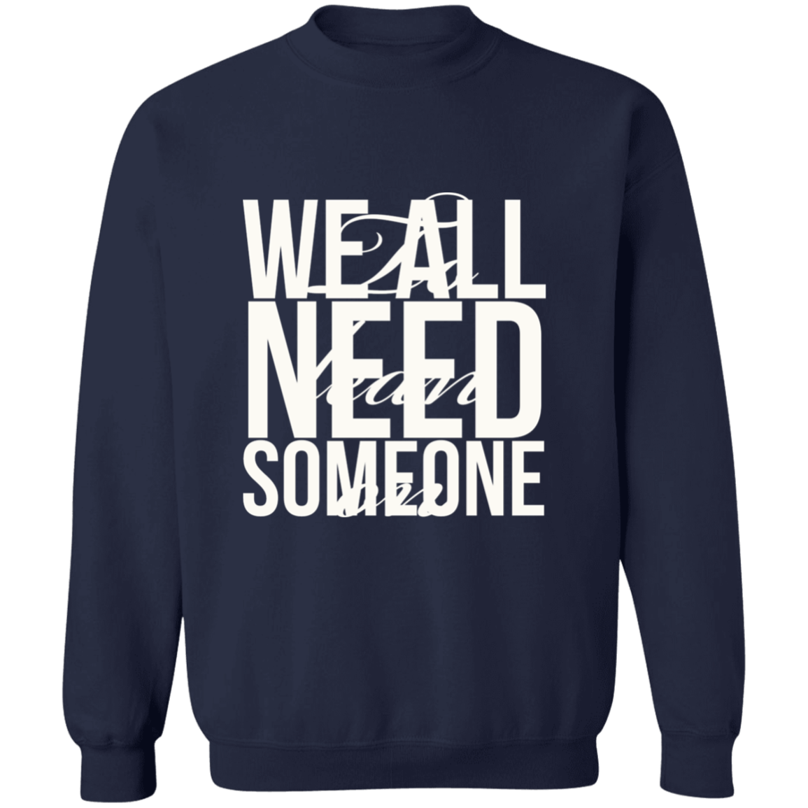 Lean On by Amagiri Young Crewneck Sweatshirt 8 oz (Closeout)