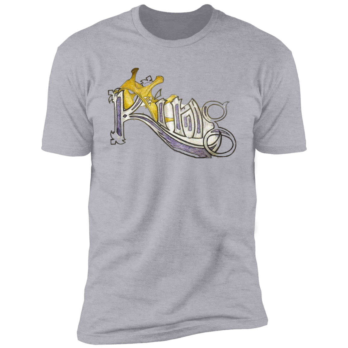 King Premium Short Sleeve T-Shirt by Amagiri Young