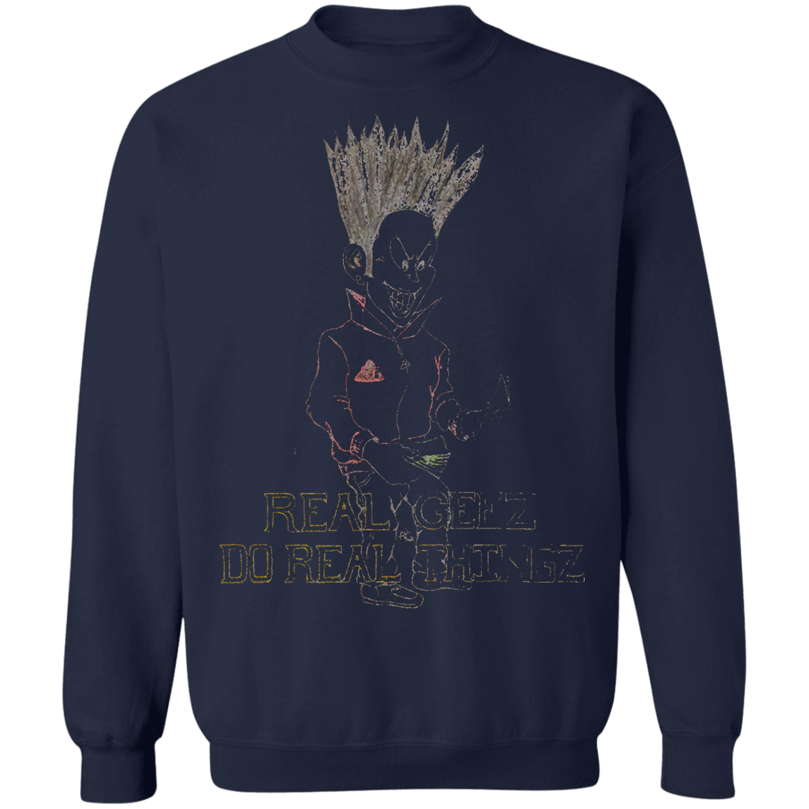 Real Geez cartoon Pullover Sweatshirt 8 oz.