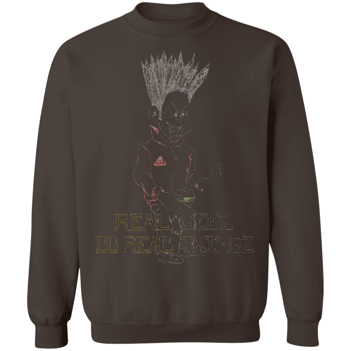 Real Geez cartoon Pullover Sweatshirt 8 oz.