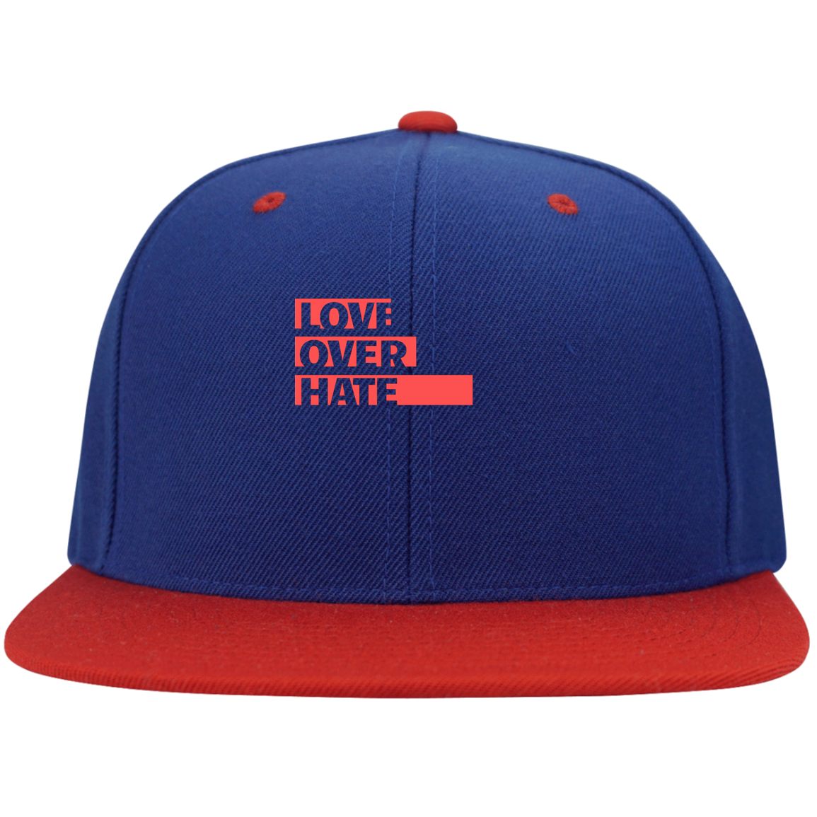 Love Over Hate Snapback Hat