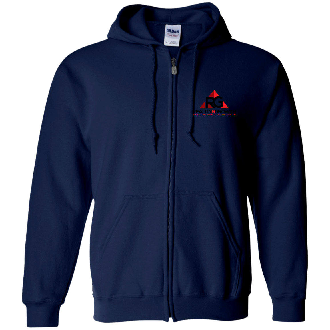 RG Zip Up Hooded Sweatshirt