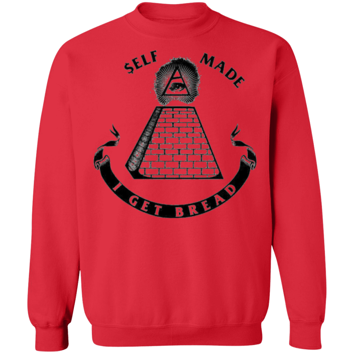 I Get Bread Crewneck Pullover Sweatshirt 8 oz.