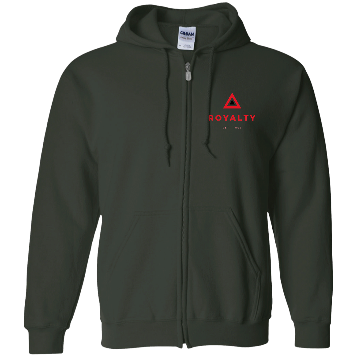 Royalty Zip Up Hooded Sweatshirt