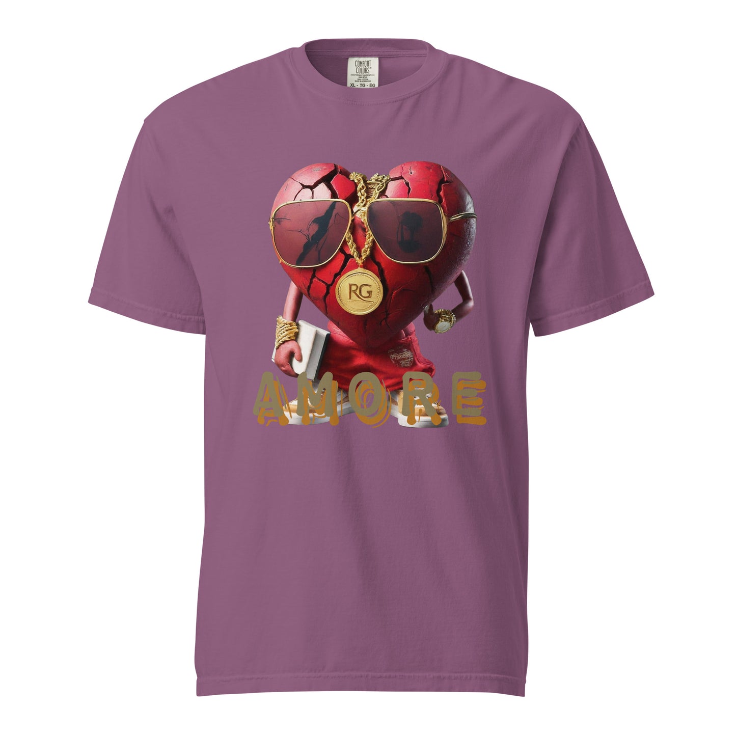 Amore Unisex garment-dyed heavyweight t-shirt