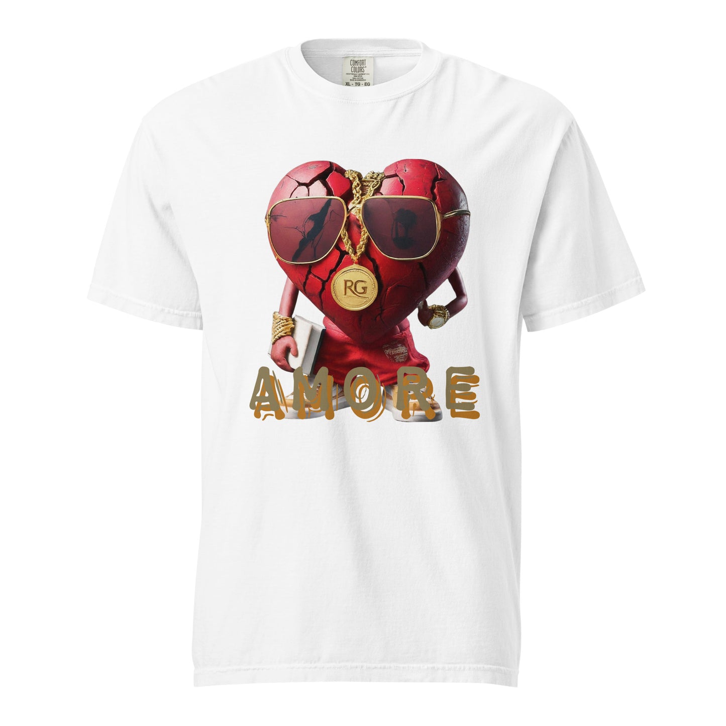Amore Unisex garment-dyed heavyweight t-shirt
