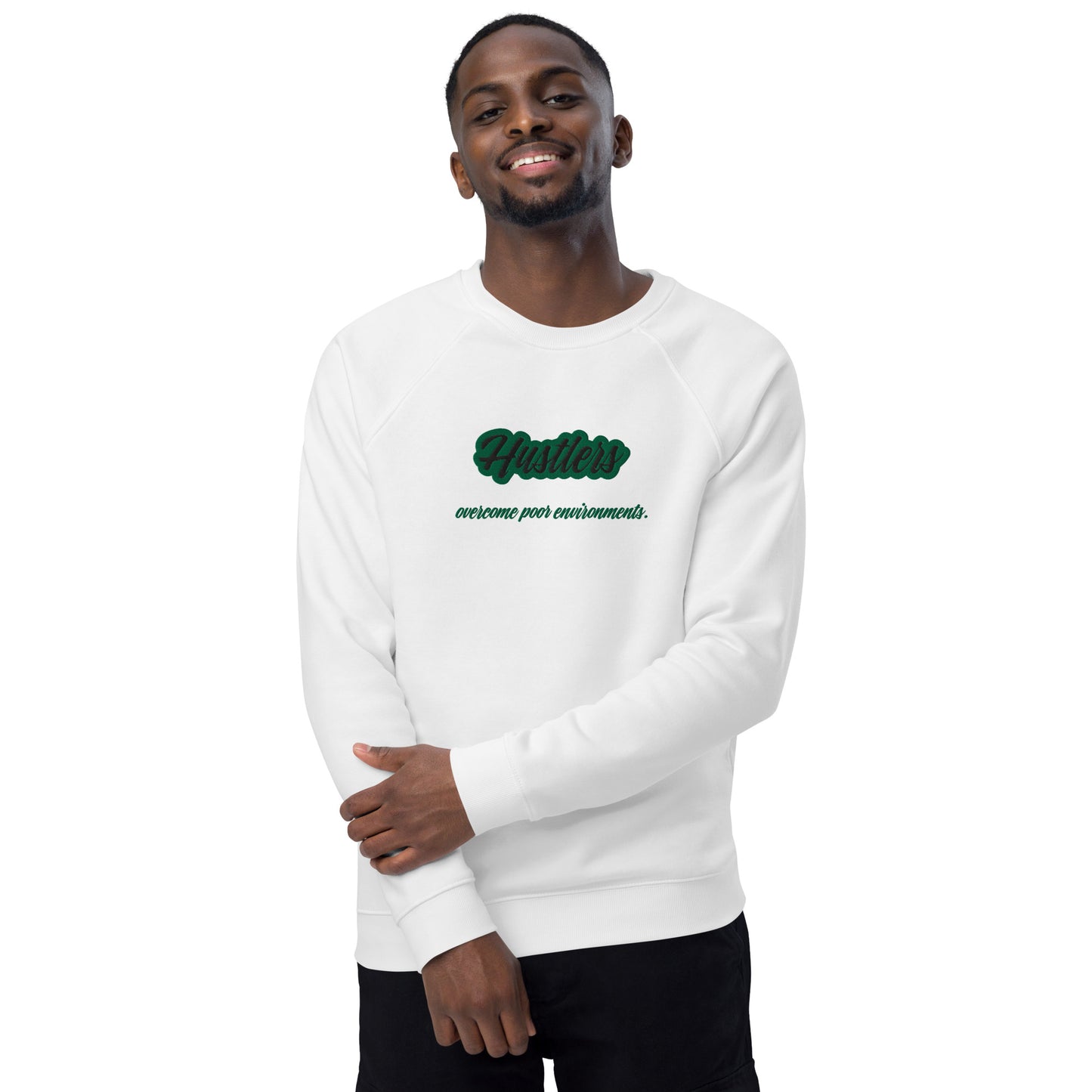 Hustlers Unisex organic sweatshirt by Amagiri Young