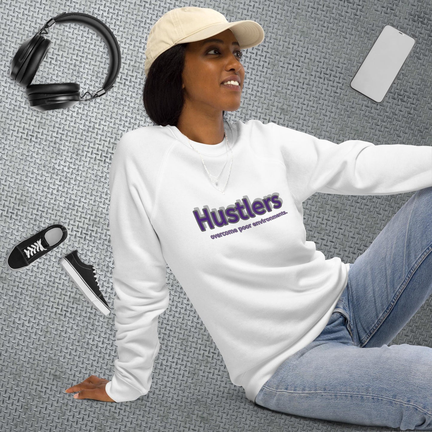 Hustlers purgray Unisex sweatshirt by Amagiri Young