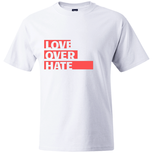 Love Over Hate Beefy T-Shirt