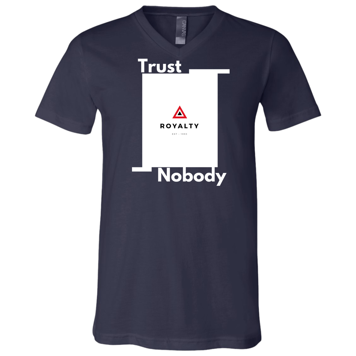 Trust Nobody SS V-Neck T-Shirt