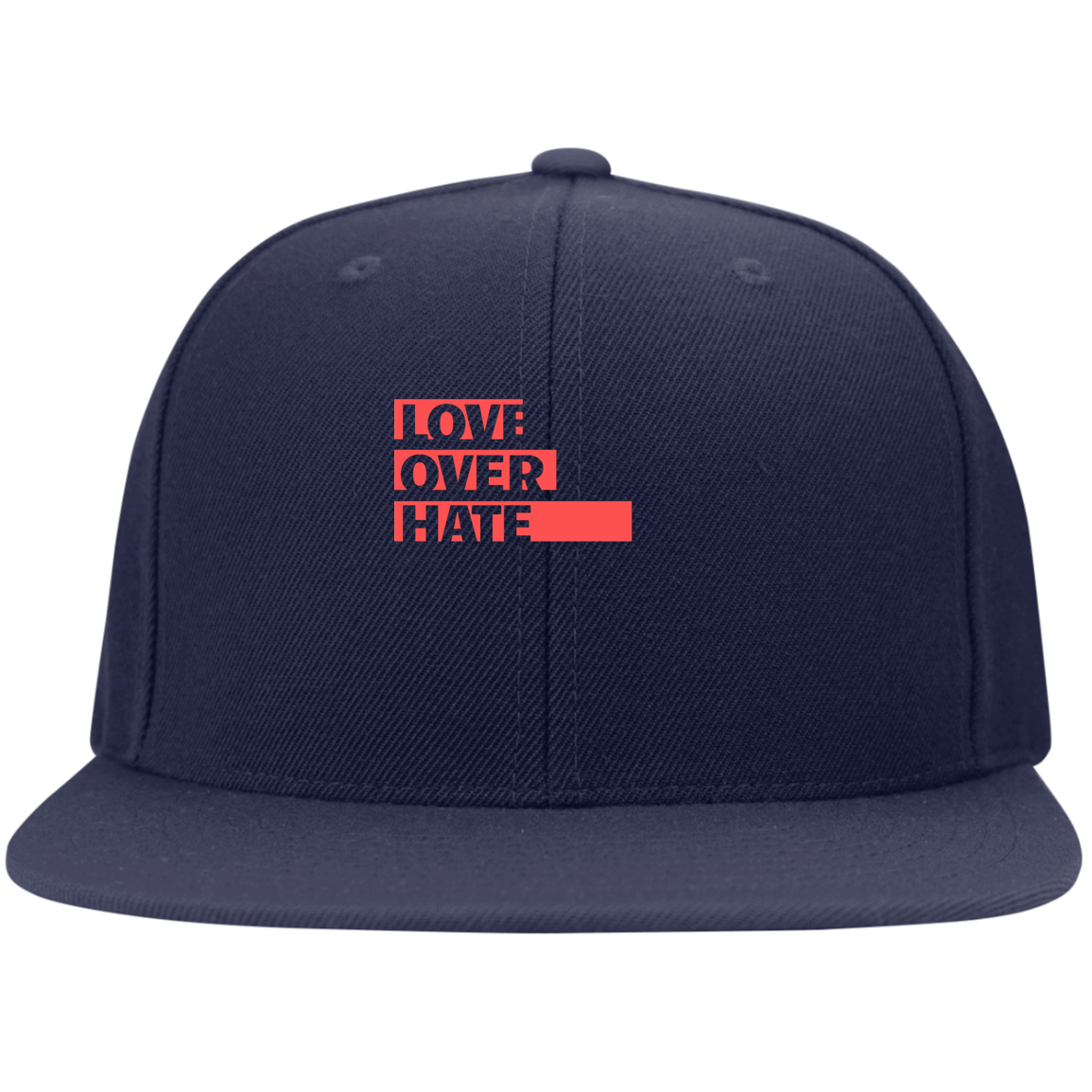 Love Over Hate Snapback Hat